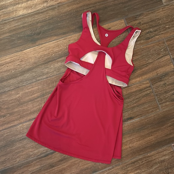 Lululemon All Sports Support Tank in Cranberry - Picture 3 of 4